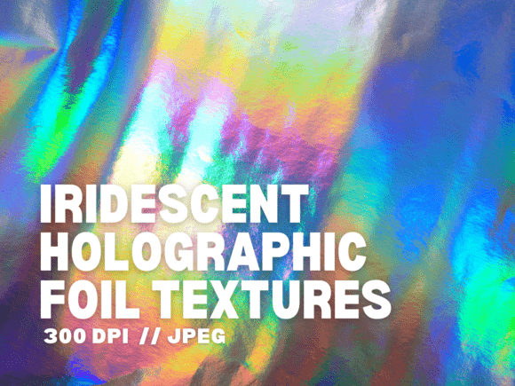 15 Iridescent Holographic Foil Textures – Add Shine and Dimension to Your Designs