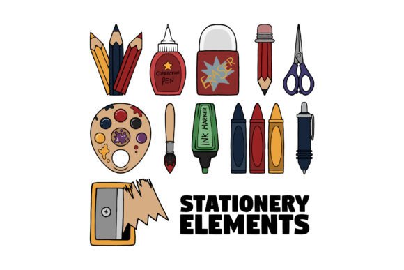 Cute Cartoon Stationery Design Elements: A Creative Boost for Brands and Projects