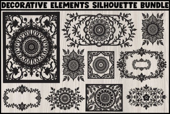 Elegant Decorative Elements Silhouette: Strategic Value for Design Professionals and Creators