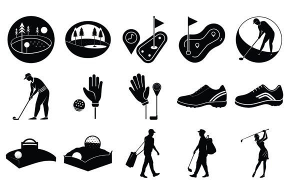 Golf Elements Silhouette Vector: Practical Uses for Designers, Educators, and Entrepreneurs
