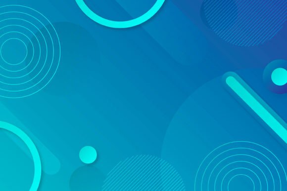Gradient Blue Background with Circles: A Modern Design Staple for Digital Creatives