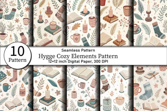 Hygge Cozy Elements Pattern Pack