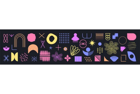 Memphis Design Shapes & Elements: A Creative Toolkit