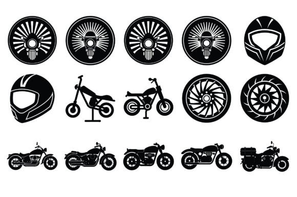 Motorcycle Elements Silhouette Vector: A Practical Guide for Designers and Creators