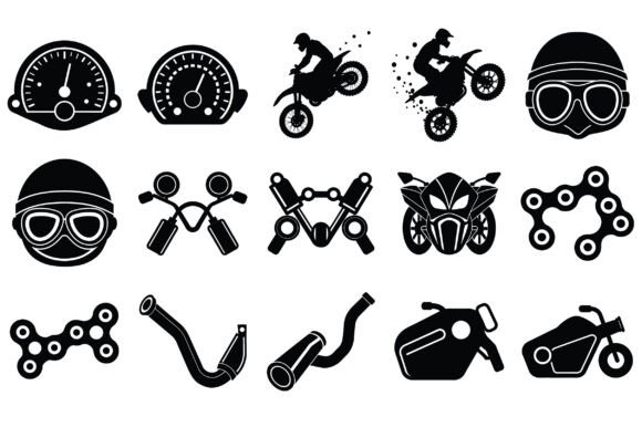 Motorcycle Elements Vector: Practical Uses and Considerations for Designers