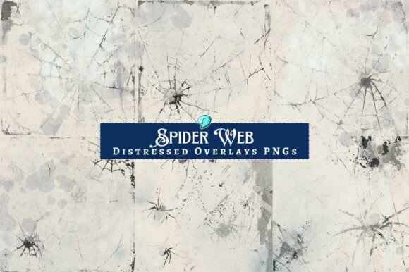 Spider Web Distressed Overlays: Creative Tools for Digital and Print Crafting